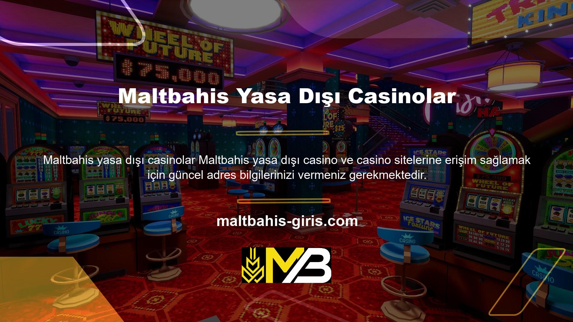 Çevrimiçi Casino Siteleri Yasadışıdır